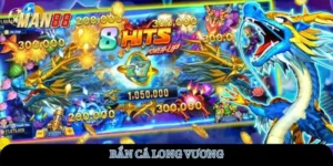 Hình ảnh giao diện trò chơi bắn cá Long Vương với đồ họa 3D sống động và nhiều boss rồng biển