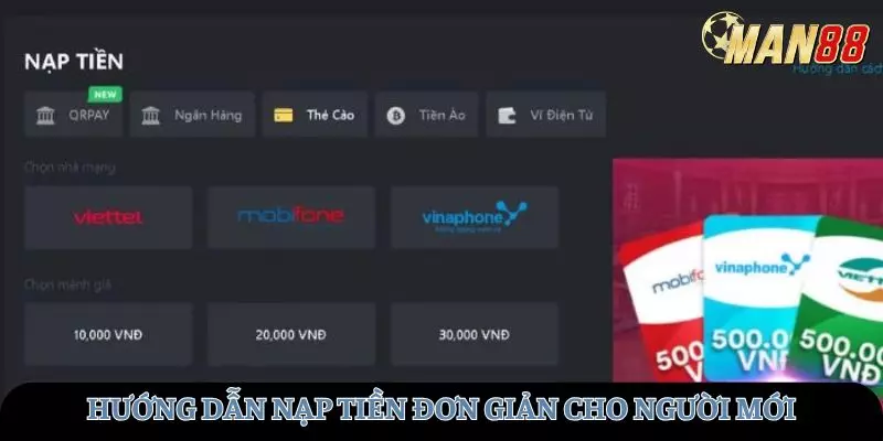 Hướng dẫn chi tiết cách thức nạp tiền đơn giản dành cho người mới