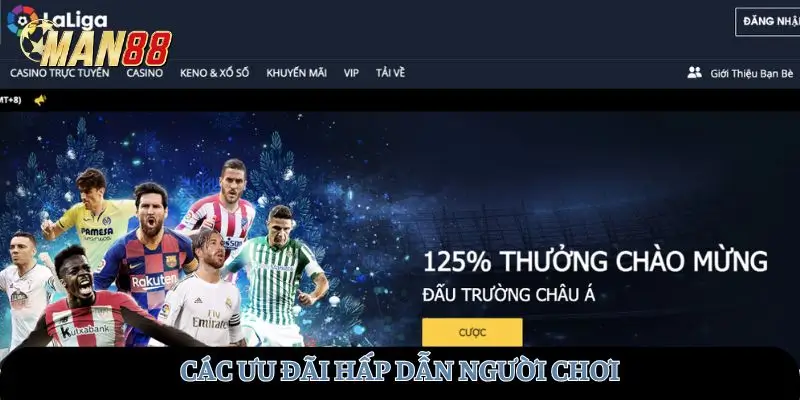 Các ưu đãi hấp dẫn người chơi